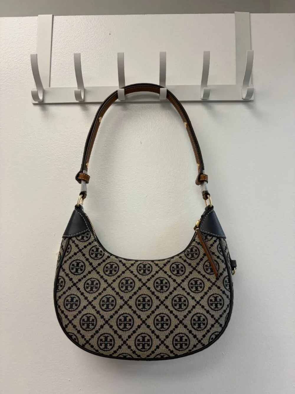 Tory Burch Romy T Monogram Small Shoulder Bag